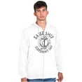 thumbnail image 1 of Funny Nautical Sea Captain Anchor Pun Unisex Fleece Graphic Zip Up Hoodie Brisco Brands 3X, 1 of 5