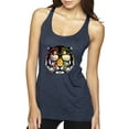 thumbnail image 1 of Funny Neon Summer California Beach Tiger | Womens Animal Lover Premium Tri-Blend Racerback Tank Top, Vintage Navy, X-Large, 1 of 4