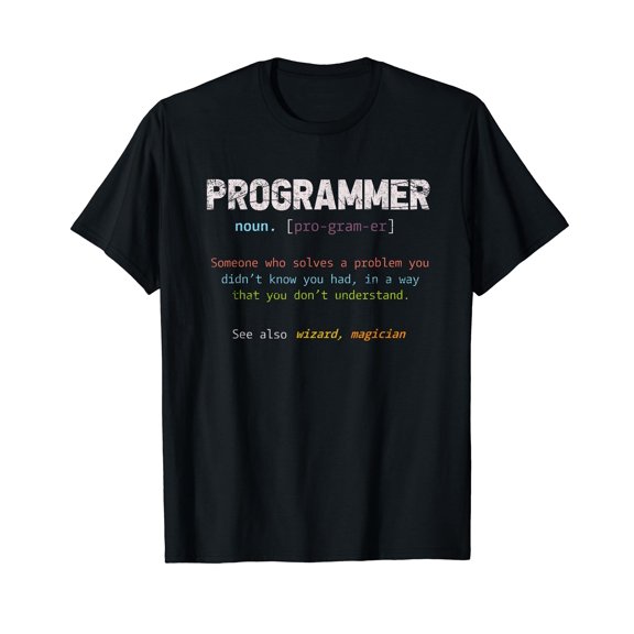 Funny Nerd Software Developer Program Definition Programmer T-Shirt