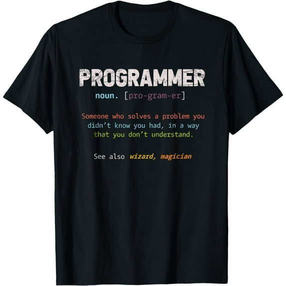 Funny Nerd Software Developer Program Definition Programmer T-Shirt