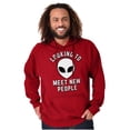 thumbnail image 1 of Funny Nerdy Aliens UFOs Believers Hoodie Sweatshirt Women Men Brisco Brands X, 1 of 6