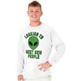 thumbnail image 1 of Funny Nerdy Aliens UFOs Believers Long Sleeve TShirt Men Women Brisco Brands M, 1 of 6