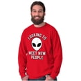thumbnail image 1 of Funny Nerdy Aliens UFOs Believers Long Sleeve TShirt Men Women Brisco Brands S, 1 of 6