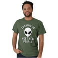 thumbnail image 1 of Funny Nerdy Aliens UFOs Believers Plus Size Crewneck Graphic Tee Shirt Brisco Brands 4X, 1 of 5