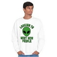 thumbnail image 1 of Funny Nerdy Aliens UFOs Believers Sweatshirt for Men or Women Brisco Brands X, 1 of 6
