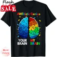 thumbnail image 1 of Funny Neurodiversity Autism Awareness Awetistic Unisex T-Shirt, 1 of 2
