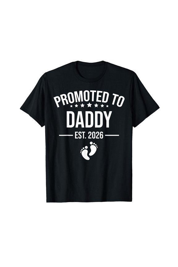 Funny New Dad EST 2026 T-Shirt for First Father's Day Celebration