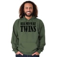 thumbnail image 1 of Funny New Father Real Men Make Twins Hoodie Hooded Sweatshirt Men Brisco Brands X, 1 of 6