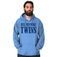 thumbnail image 1 of Funny New Father Real Men Make Twins Men's Big & Tall Graphic Hoodie Brisco Brands 5X, 1 of 5