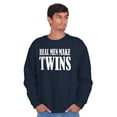 thumbnail image 1 of Funny New Father Real Men Make Twins Men's Crewneck Sweatshirt Brisco Brands L, 1 of 6