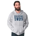 thumbnail image 1 of Funny New Father Real Men Make Twins Zip Hoodie Sweatshirt Men Brisco Brands 4X, 1 of 1