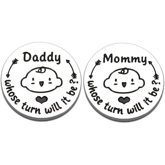 Funny New Gifts for First Time Mom Dad New Parents Decision Coin Expecting Mom Pregnancy Gift for Mommy Daddy Christmas