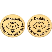 Funny New Gifts for First Time Mom Dad New Parents Decision Coin Expecting Mom Pregnancy Gift for Mommy Daddy Christmas