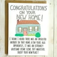 thumbnail image 1 of Funny New Home Card – “Congratulations on Your New Home!” – Unique Greeting for Housewarming, Includes Envelope – Perfect Gift for New Homeowners, 1 of 2