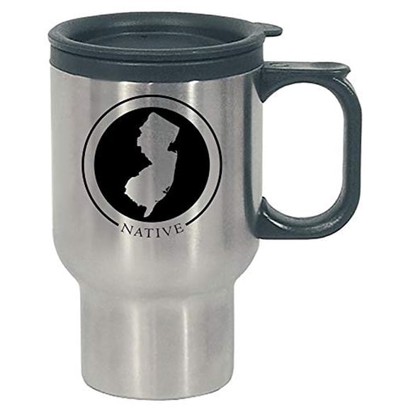 Funny New Jersey - Native Born And Raised - Northern State Humor - Stainless Steel Travel Mug