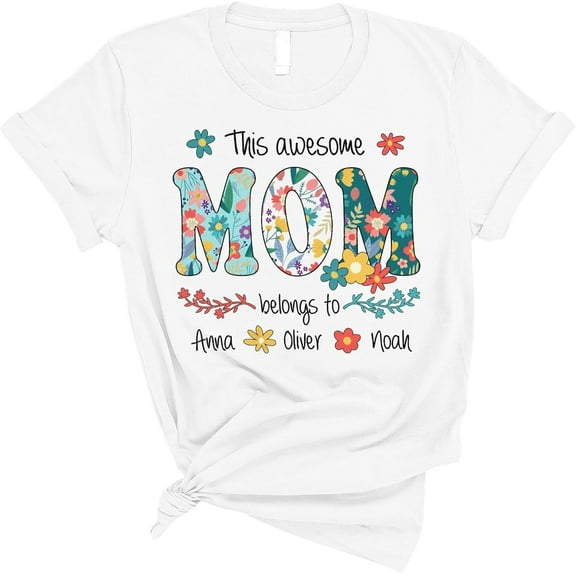 Funny New Mom Shirt for Mom, Mothers Day Tshirts for Women, Gift for Best Mom Shirts