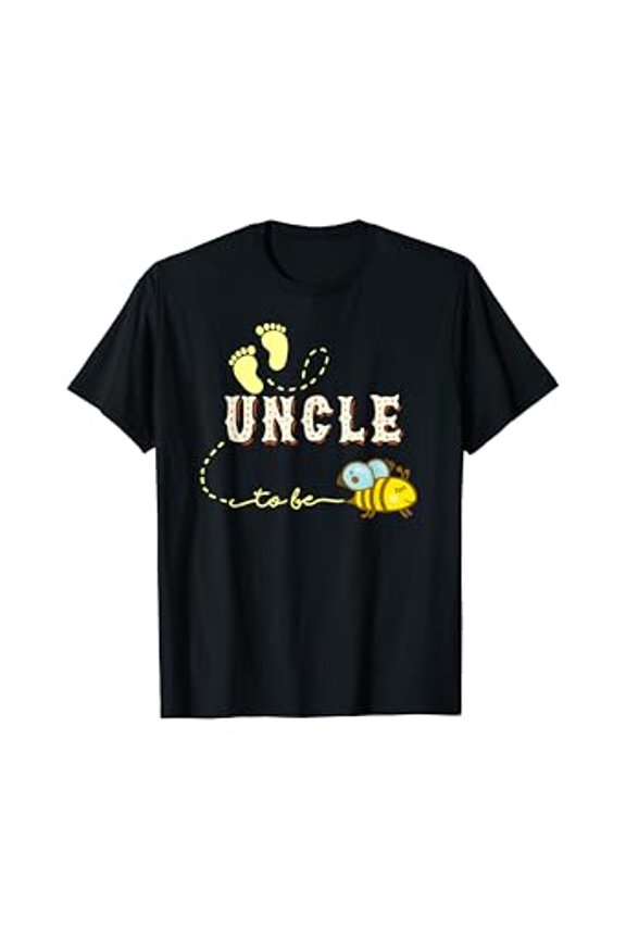 Funny New Uncle To Bee Cartoon Bee T-Shirt Fathers Day Gift