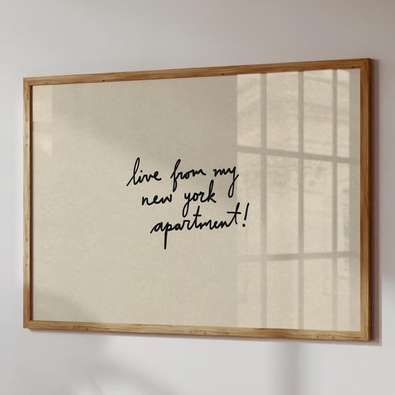 Funny New York Print, Nyc Apartment Decor UNFRAMED PAPER POSTER, Home Decor