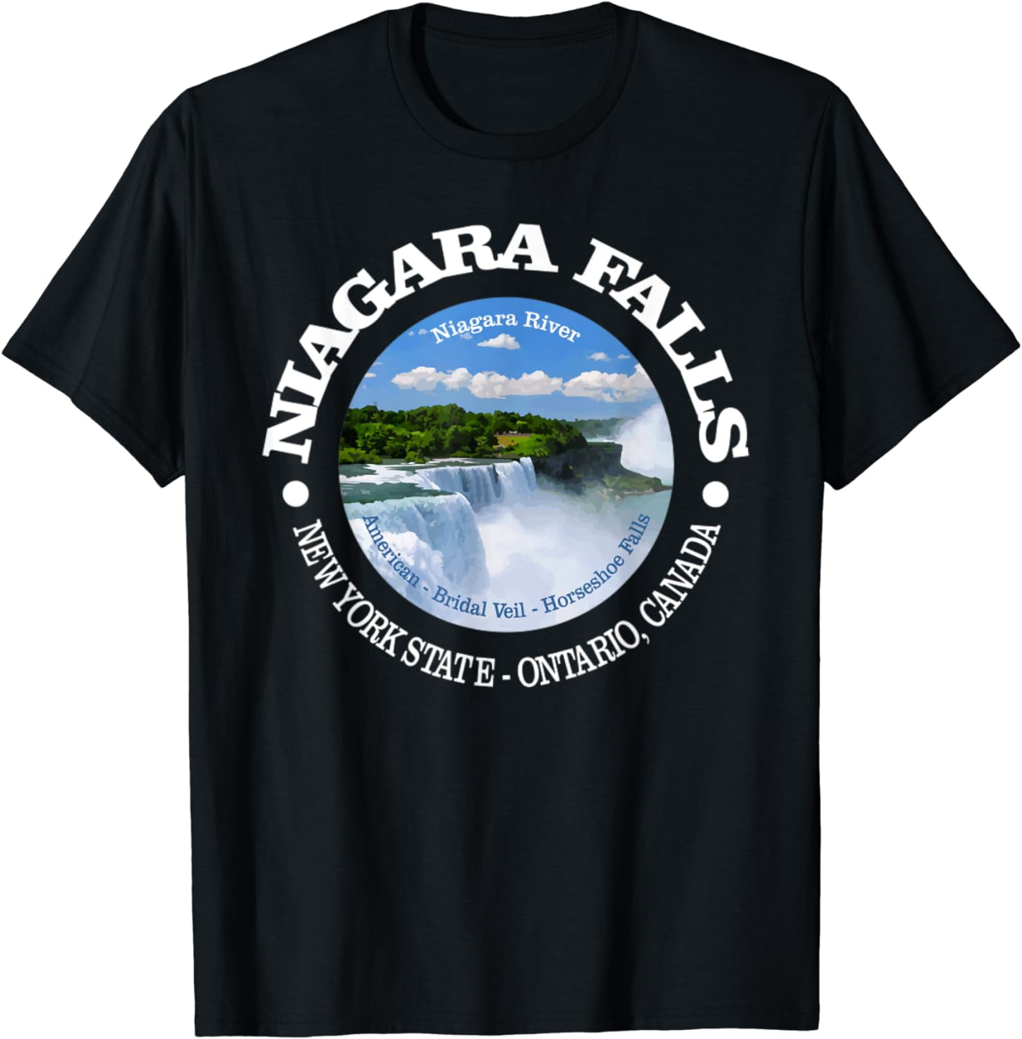 Funny Niagara Falls Niagara River New York State Canada TShirt
