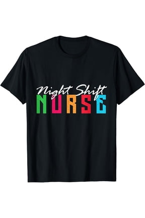 Funny Night Shifters Nurse Team 3rd Shift Work Midnight Crew T-Shirt