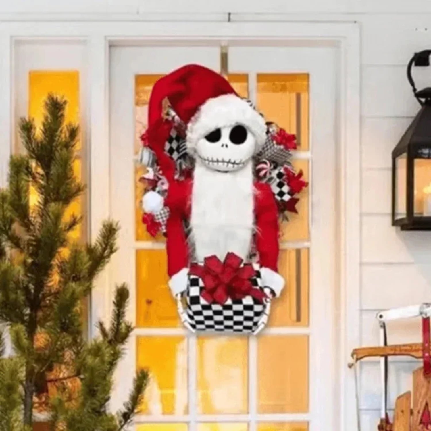 Funny Nightmare Before Christmas Wreath Garland Jacks Skellington