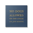 thumbnail image 1 of Funny No Dogs Allowed Pet Phrase Typography Graphic Art Gallery Wrapped Canvas Print Wall Art, 1 of 7