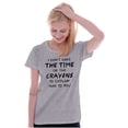 thumbnail image 1 of Funny No Time or Crayons to Explain Womens Fitted Plus Size Graphic Tee Brisco Brands 2X, 1 of 5