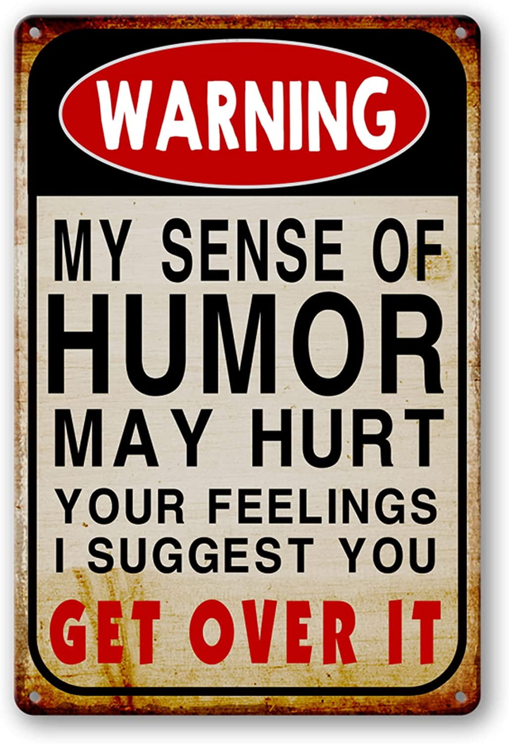SignDragon Metallschild "Warning You Are Not Longer Trespassing" - Lustiges Wandschild 30,5x20,3cm Für Garage & Hof