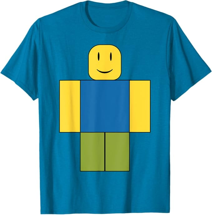 Funny Noob Alert Roblox Minecraft T Shirt Gamer Gift Sapphire Color Size 5XL