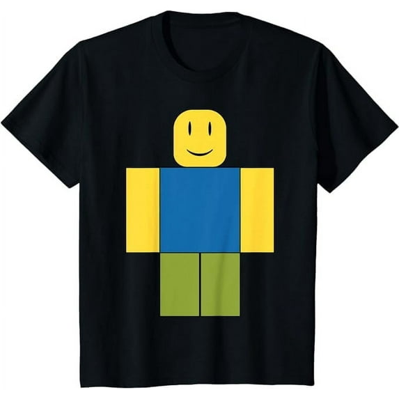 Funny Noob Alert Roblox Minecraft Youth T-Shirt, Gamer Gift, Black Color, Size XL