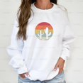 thumbnail image 1 of Funny Not A Hugger Retro Cactus Print Graphic Unisex Sweatshirt M392017, Up to Size 5XL, 1 of 2