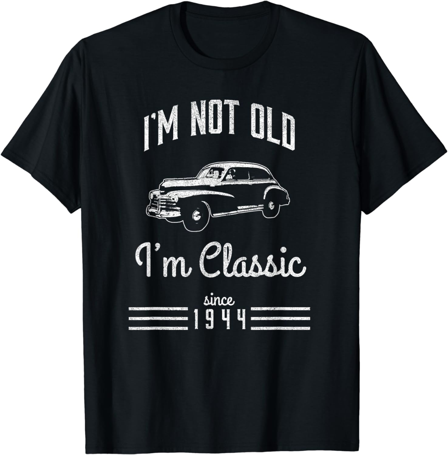 Funny "I'm Not Old I'm Classic" Baseball Cap - Birthday & Retirement Gag Gift For Dad, Grandpa, Men & Women, Adjustable Washed Black
