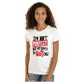 thumbnail image 1 of Funny Not Perfect But Not You Joke Womens Slim Fit Graphic Tee Brisco Brands L, 1 of 5
