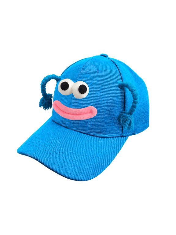 Funny Novelty Baseball Cap Big Mouth Pigtails Big Eyes Cute Cartoon Hat for Men Women Gift Funny Hat