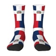 thumbnail image 1 of Funny Novelty Colorful Socks Flag Of The Dominican Republic Patterned Casual Crew Socks, 1 of 7
