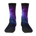 thumbnail image 1 of Funny Novelty Colorful Socks Universe Nebula Galaxy Patterned Casual Crew Socks, 1 of 7