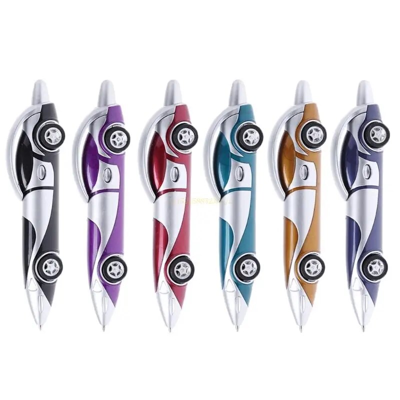 Funny Novelty Design Racing Car Shaped Ballpoint Pen Office Child Kid