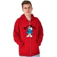 thumbnail image 1 of Funny Novelty Self Made Smurf Fire Zip Up Hoodie Men's Women's Brisco Brands M, 1 of 6