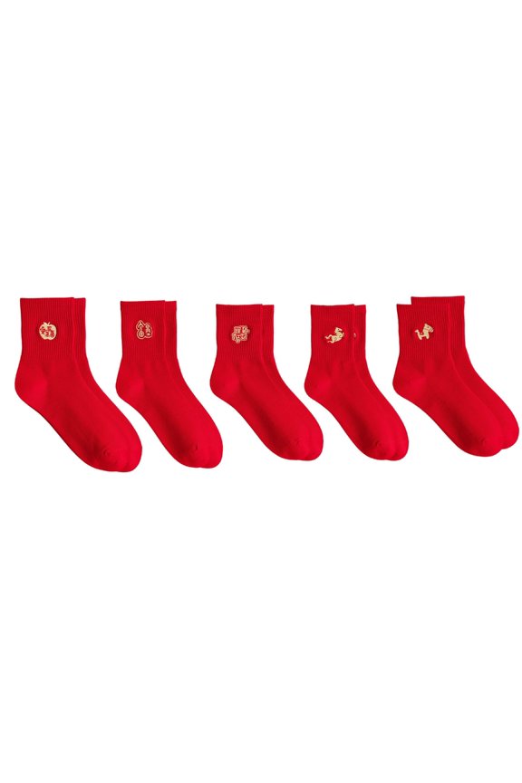 Funny Novelty Socks Chinese New Year Ankle Socks Casual Crews Sock Middle Tube Sock Gifts