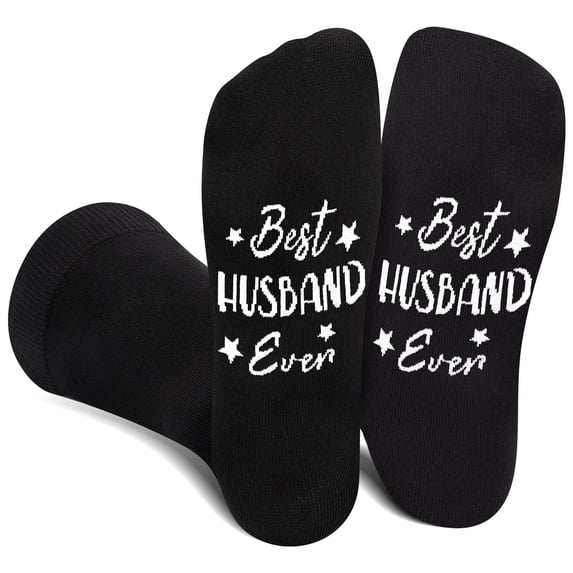 Funny Novelty Socks for Men Woman Valentine's Day Gift-Best Husband,Christmas Valentine Birthday Gifts for Him Husband Boyfriend
