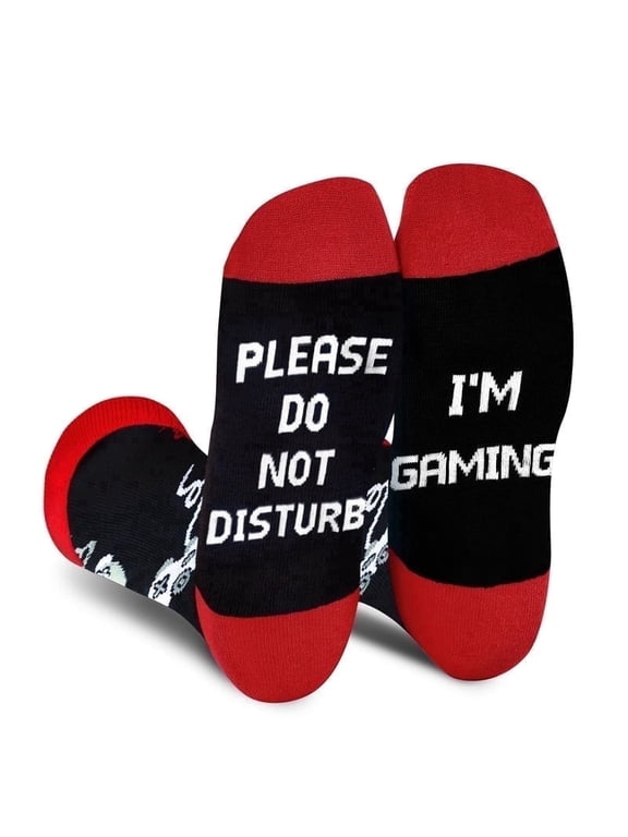 Funny Novelty Socks for Men Women Teenage Birthday Valentine Christmas Stocking Stuffers Gifts-Do Not Disturb Gaming