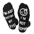 thumbnail image 1 of Funny Novelty Socks for Men Women Teenage Birthday Valentine Christmas Gifts-I'M Not Sleeping，Socks for Men Boy Teen Adult, 1 of 6