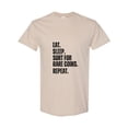 thumbnail image 1 of Funny Numismatist And Collector Quote Eat Sleep Sort Coins Repeat Unisex T-Shirt, up to size 5XL, 1 of 2