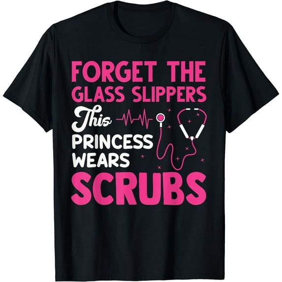 Funny Nurse Art For Women Girls RN Week Medical Caregiver T-Shirt Black Medium