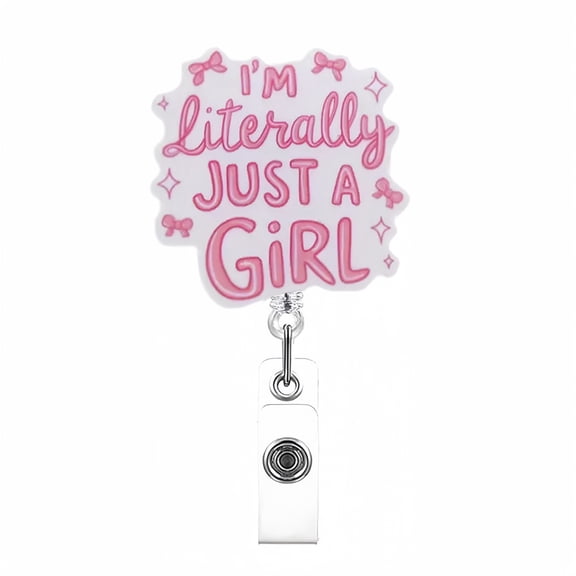 Funny Nurse Badge Reel, Cute Work Badge Holder with Retractable Clip, Pediatric Badge Buddy, Nursing Student RN LPN CNA MA Medical Worker Teacher Doctor ID Name Badge Clip Accessories