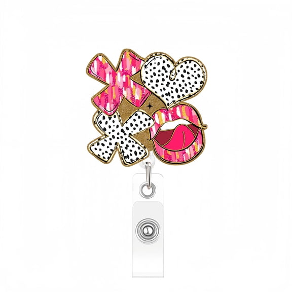 Funny Nurse Badge Reel,Cute Work Holder with Retractable Clip,Pediatric Badge Buddy,Nursing Student RN LPN CNA MA Medical Worker Teacher Doctor ID Name Badge Clip Accessories Valentines Day Gifts