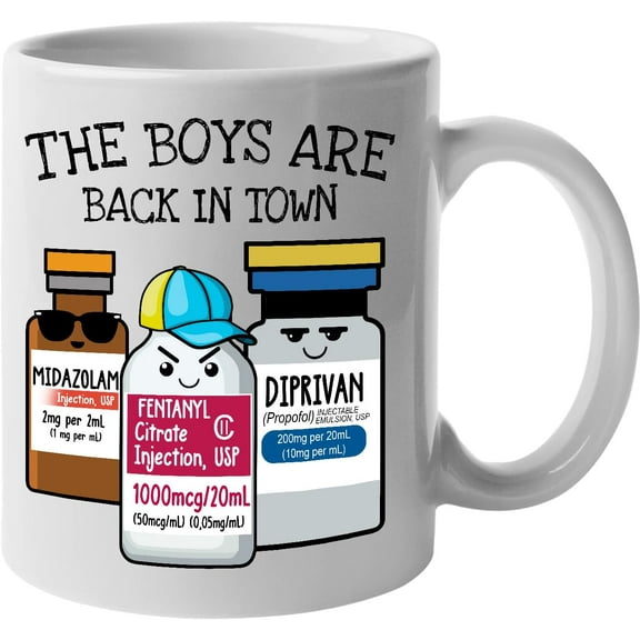 Funny Nurse Coffee Mugs - Ceramic 11oz, Nurses Week Appreciation Gifts Bulk for Women Men CNA Physician Assistant RN EMT Paramedic Doctor, Medical Nursing Student Graduation Tea Cups
