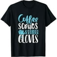 thumbnail image 1 of Funny Nurse Gift Coffee Scrubs and Rubber Gloves Nurse Life T-Shirt, 1 of 4