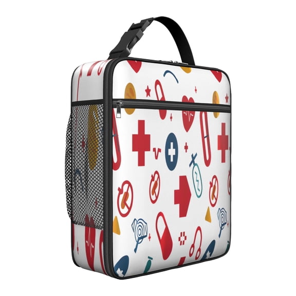 Funny Nurse Gift Lunch Bag – “Nurse Life” Themed Insulated Bento Tote with Cute Medical Design, Waterproof Reusable Cooler for Work, Travel, or Nursing School Essentials