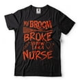 thumbnail image 1 of Funny Nurse Halloween Costume Halloween Gifts Nurse Shirt Nurse Costume Halloween Funny Saying Tee (X-Large Black), 1 of 6